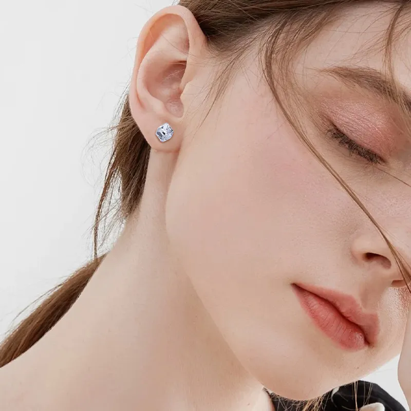 ROYALSASA Alloy, Faux Crystal Stud Earrings Women's-6