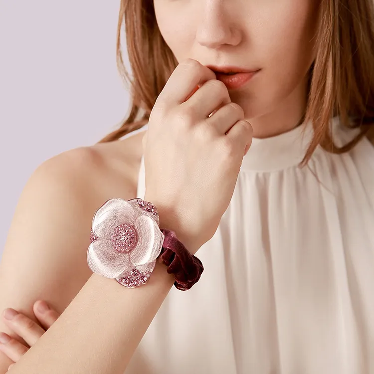 ROYALSASA Organza, Alloy Headband Hair Tie Women's-1