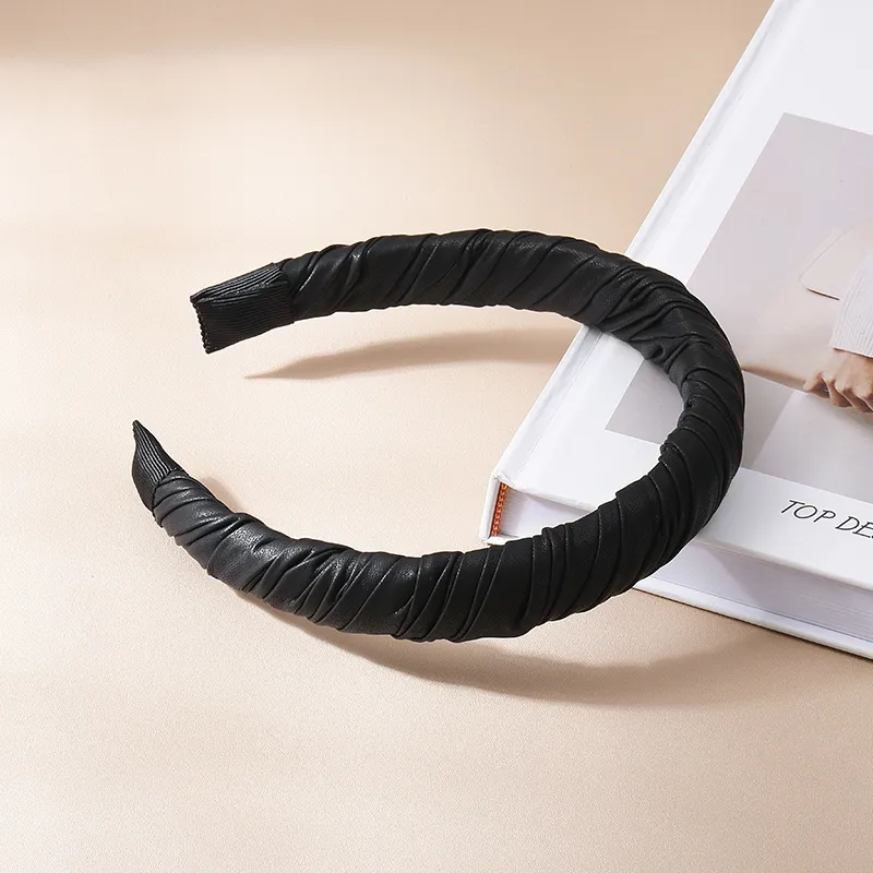 UNABERRY Polyester Faux Crystal Acrylic Bottom Clamp Headbands Women's-5