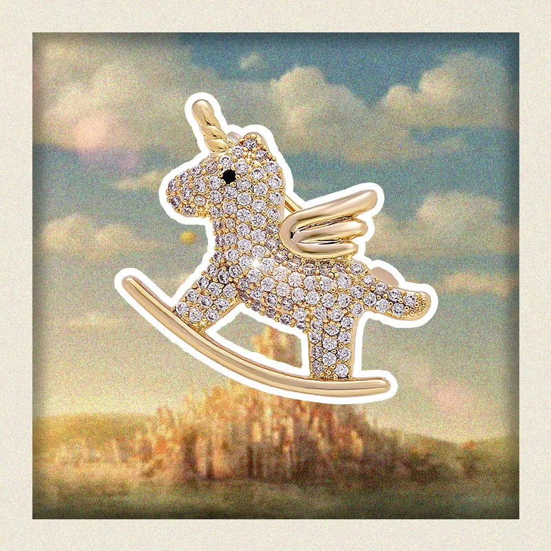 ROYALSASA Copper Brooches Women's-4