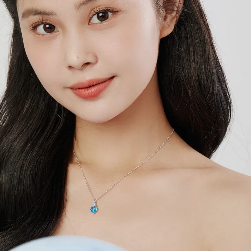 Clect Synthetic Cubic Zirconia Necklaces Women's-4