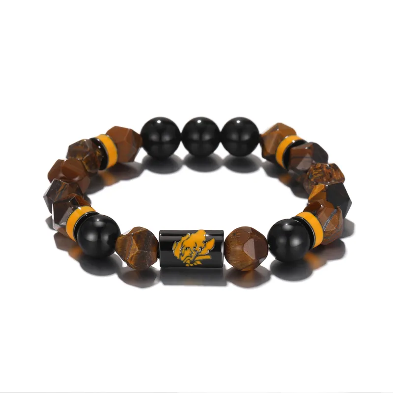 Clect Tiger's Eye Stone Bracelets Men's-2