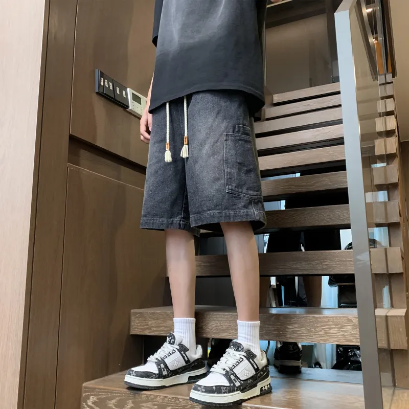 A/2/8/T Denim Shorts Unisex-2