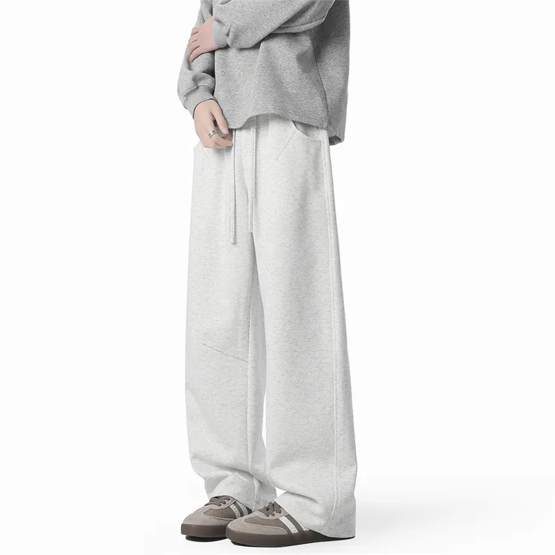 A28T Casual Pants Unisex Navy Blue-9