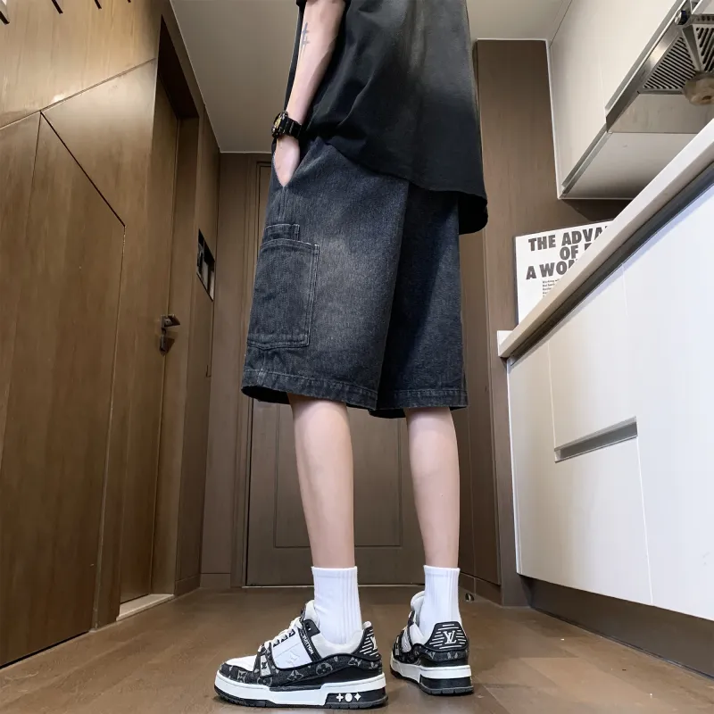 A/2/8/T Denim Shorts Unisex-1