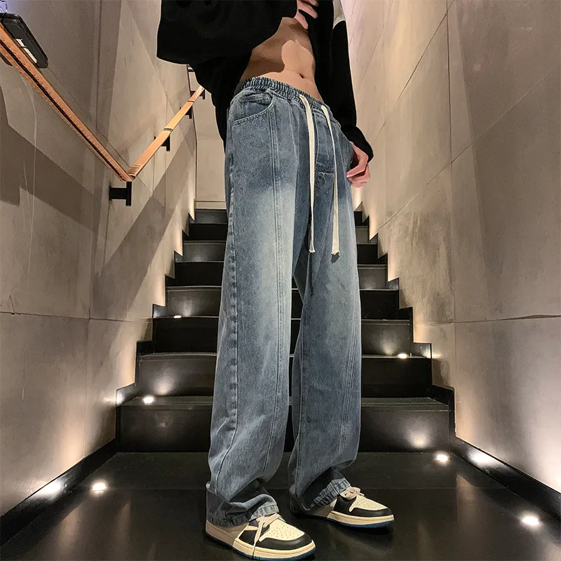 A28T Jeans Unisex Black Gray Color-8