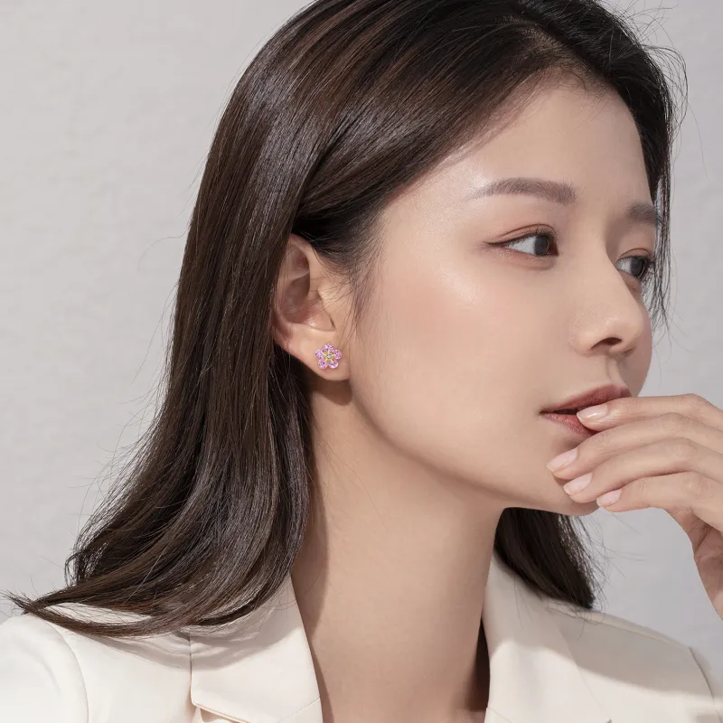 SEVEN COOK S925 Silver Stud Earrings Women's-6