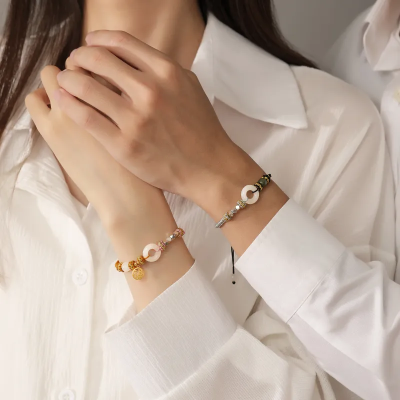 SEVEN COOK Bracelets White Jade Unisex-6