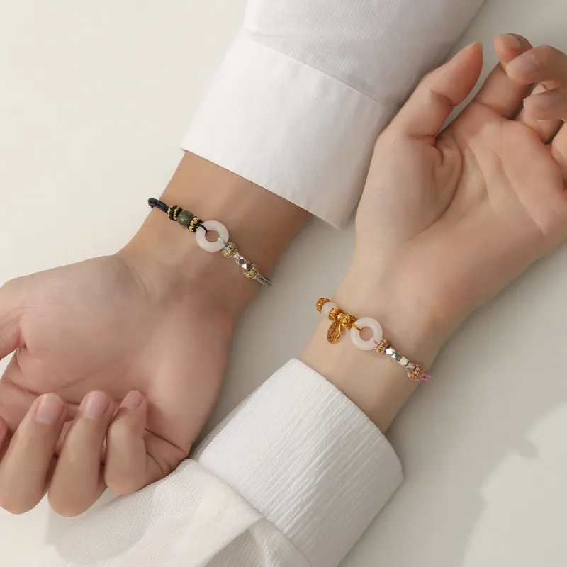 SEVEN COOK Bracelets White Jade Unisex-11