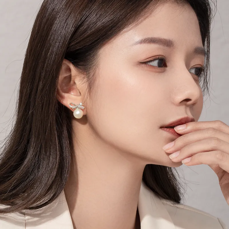 SEVEN COOK S925 Silver Stud Earrings Women's-5