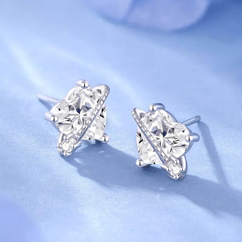 SEVEN COOK S925 Silver Stud Earrings Women's-2