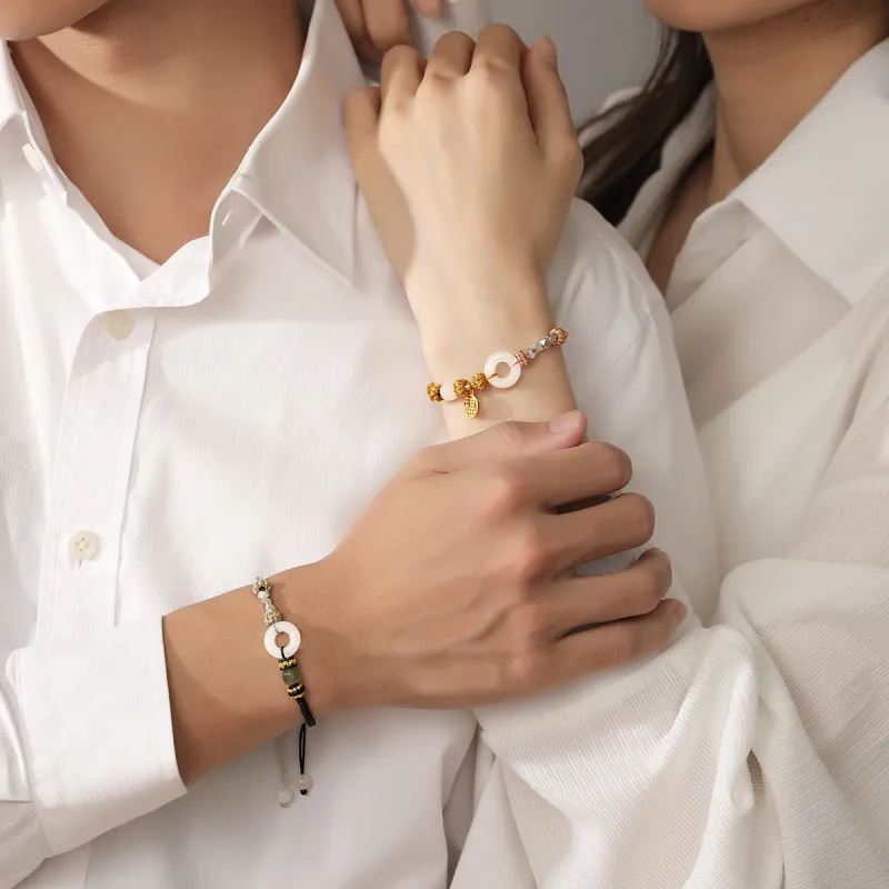 SEVEN COOK Bracelets White Jade Unisex-5