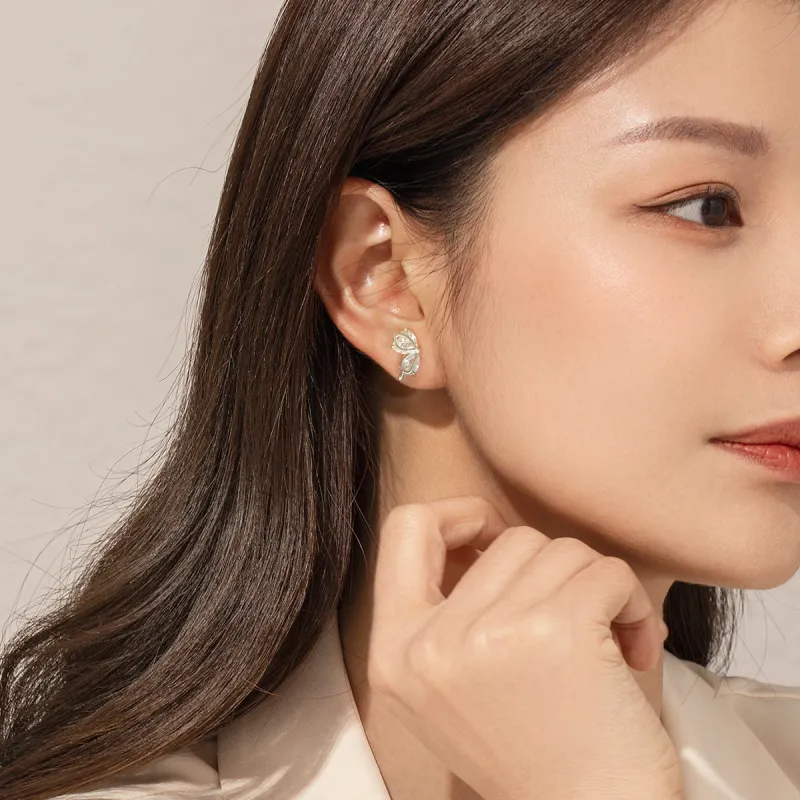 SEVEN COOK S925 Silver Stud Earrings Women's-4