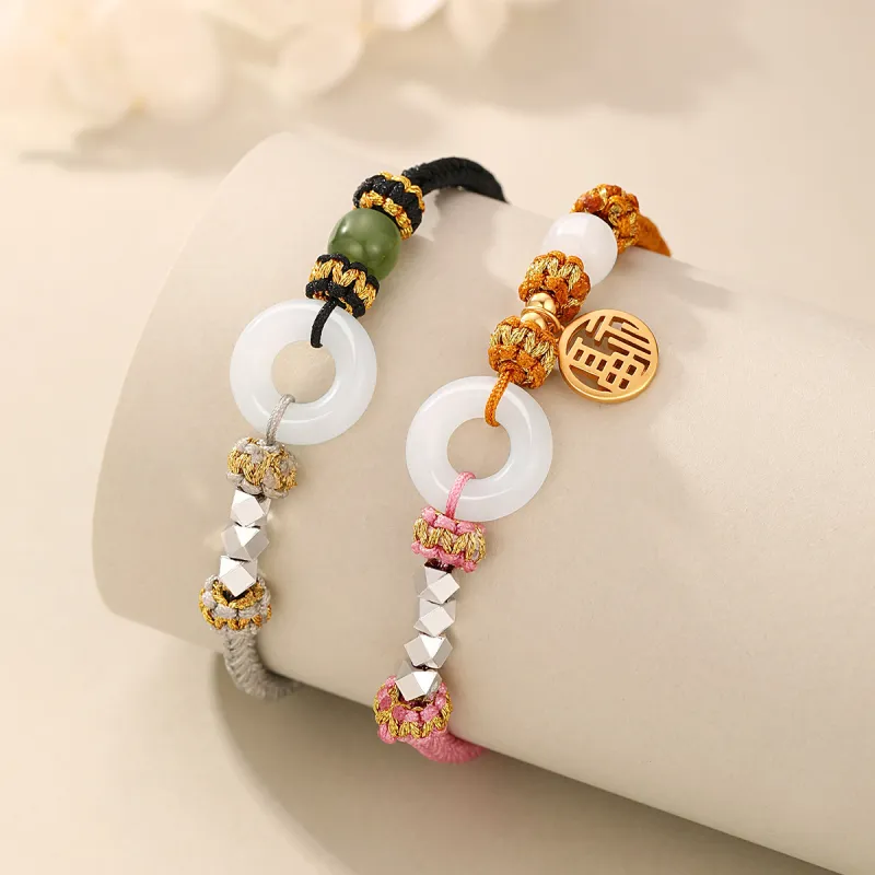 SEVEN COOK Bracelets White Jade Unisex-4