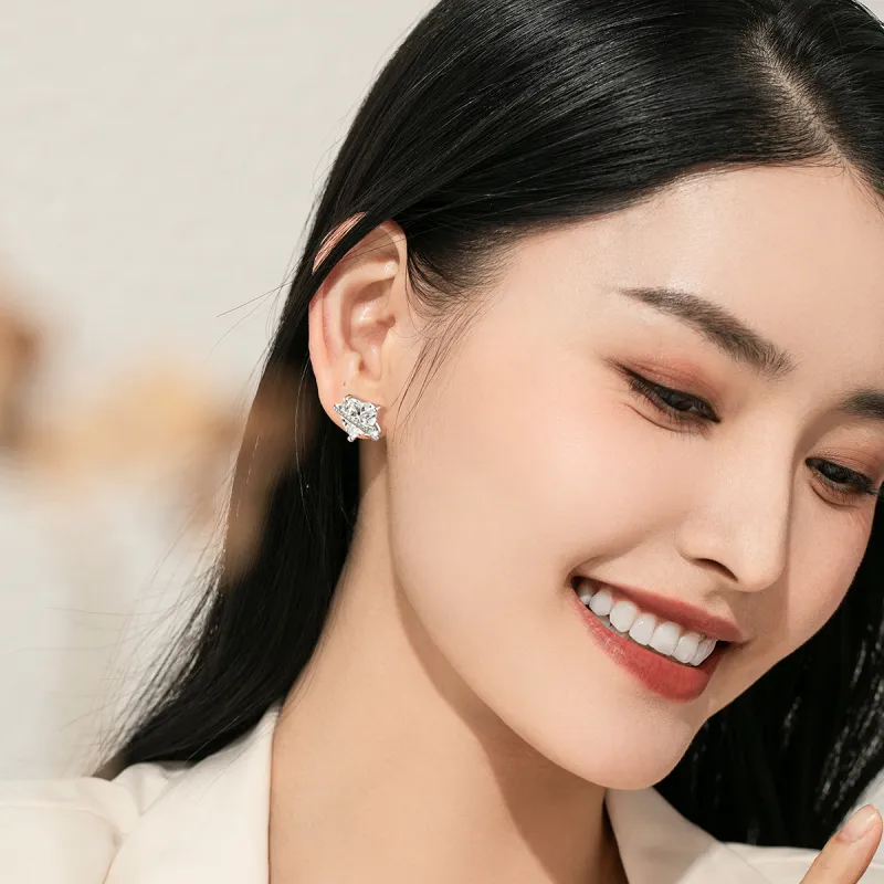 SEVEN COOK S925 Silver Stud Earrings Women's-4