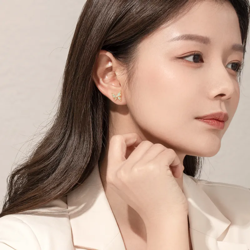 SEVEN COOK S925 Silver Stud Earrings Women's-4