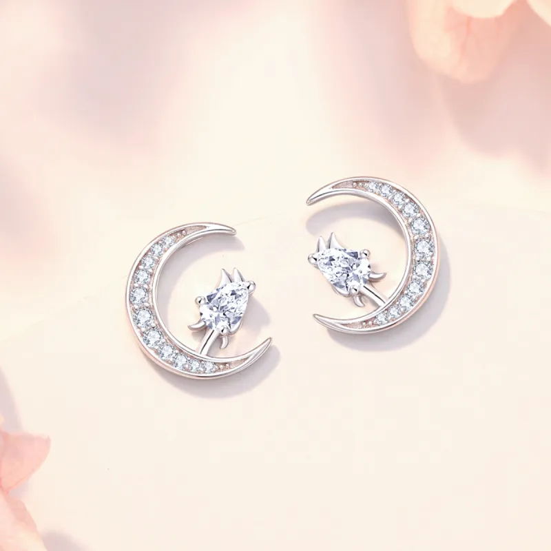 SEVEN COOK 925 Sterling Silver Stud Earrings Women's-3