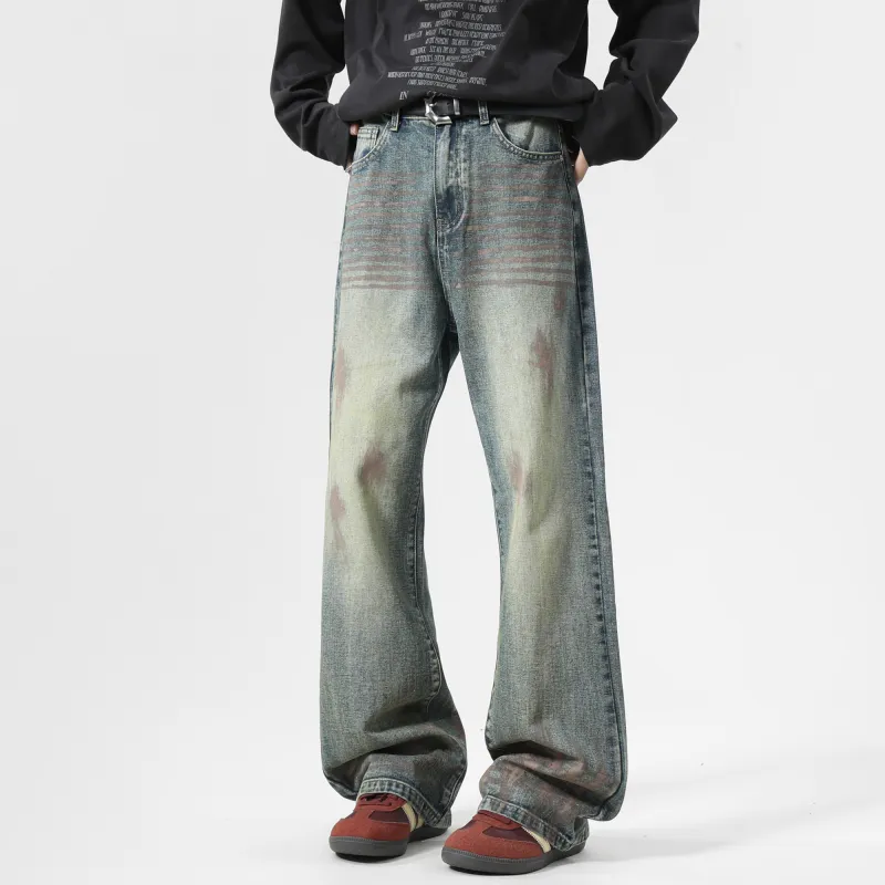 ACHS AWAKE Jeans Unisex Vintage Blue-1