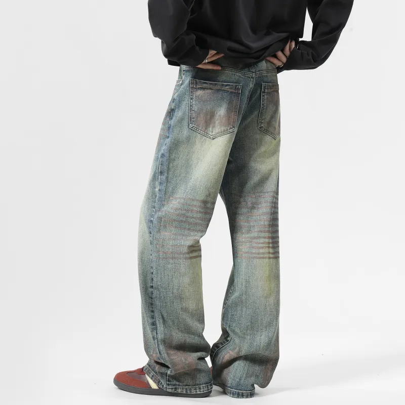 ACHS AWAKE Jeans Unisex Vintage Blue-4