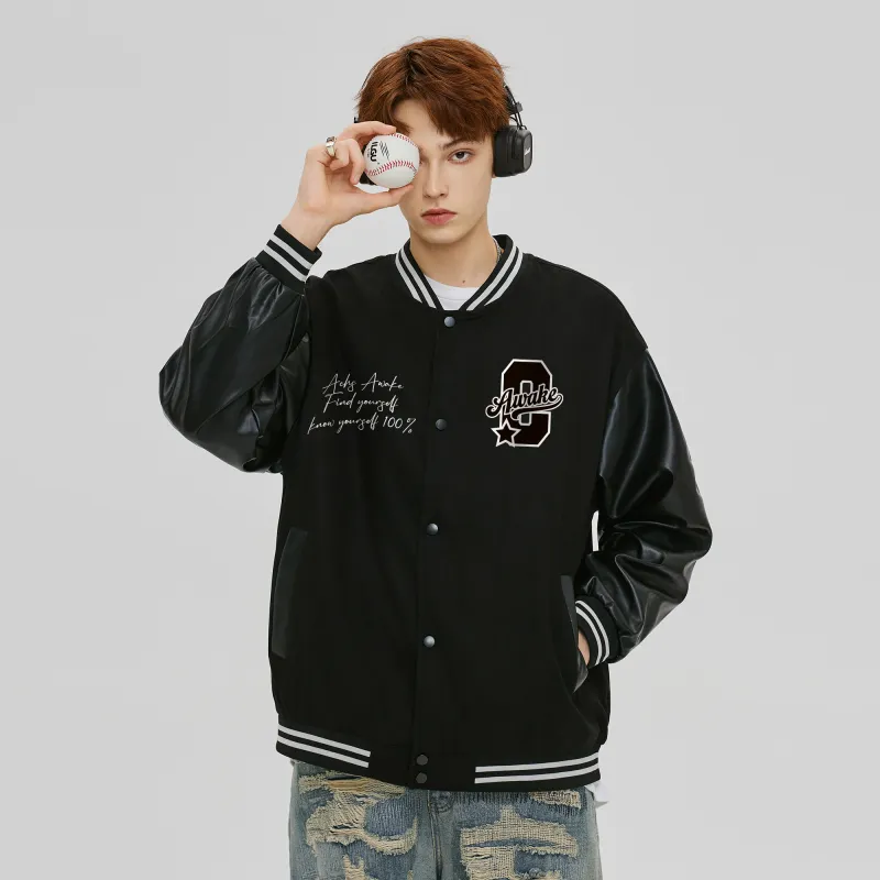 ACHS AWAKE Baseball Jacket Unisex-3