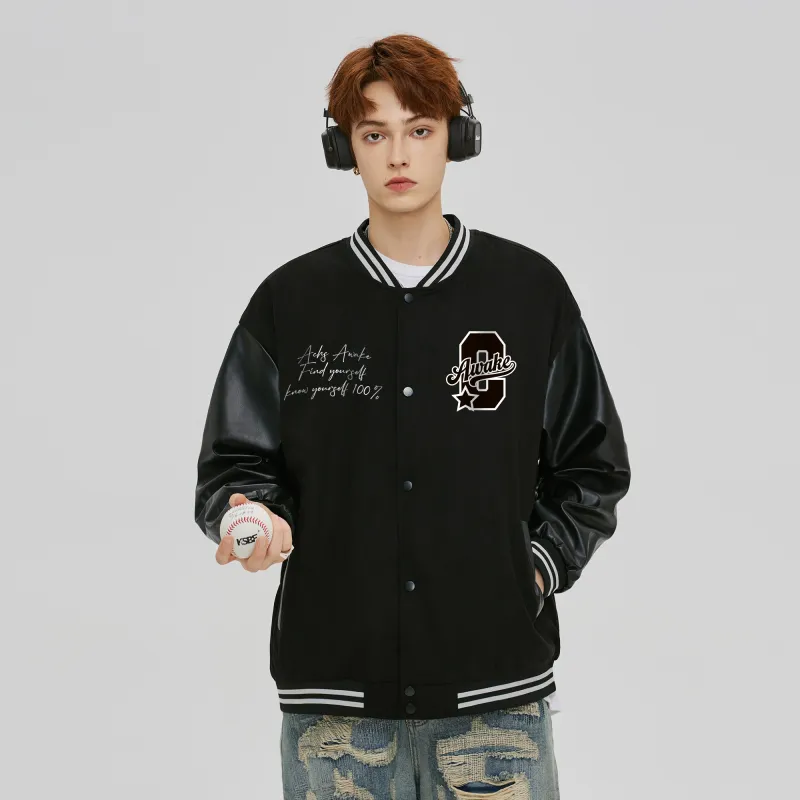 ACHS AWAKE Baseball Jacket Unisex-4