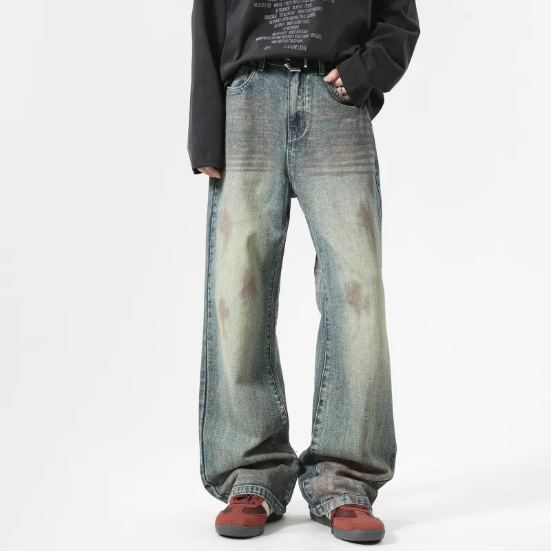 ACHS AWAKE Jeans Unisex Vintage Blue-3