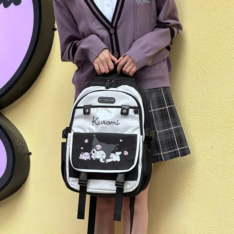 Sanrio X Zgo Kulomi Backpacks Kuromi Black-6