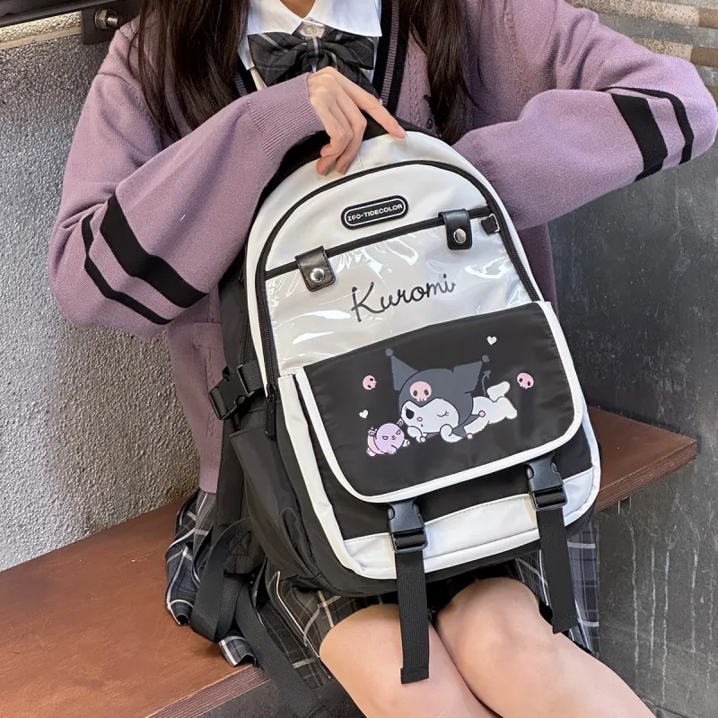 Sanrio X Zgo Kulomi Backpacks Kuromi Black-5