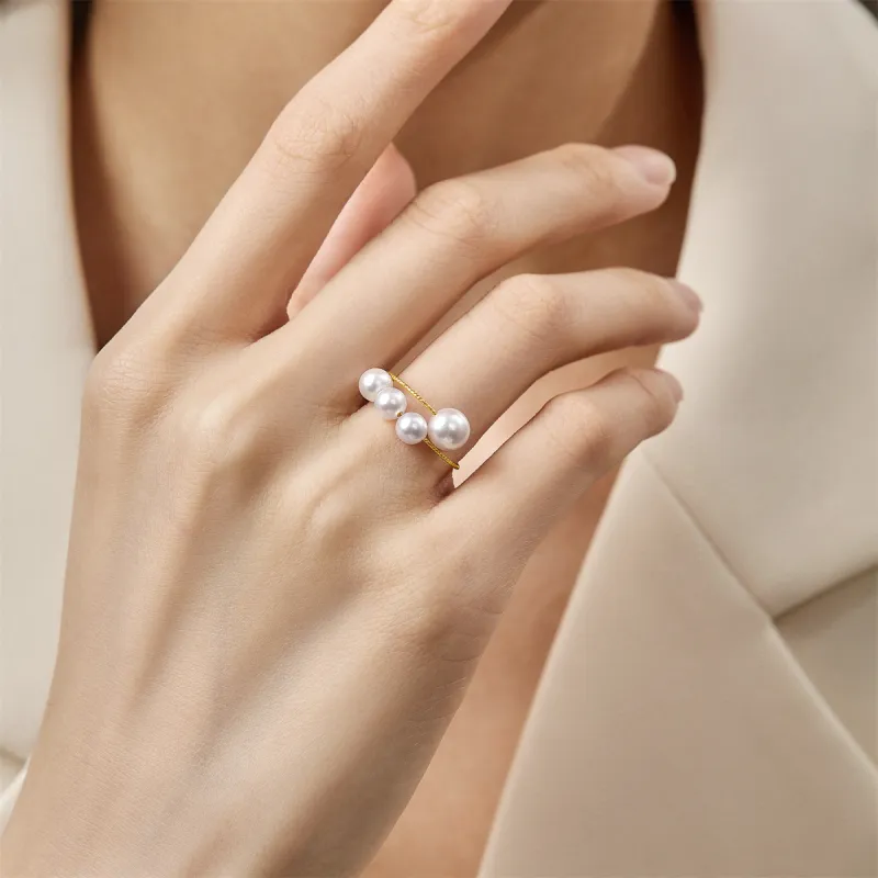 SEAZA Saltwater Pearl Rings Women's-5