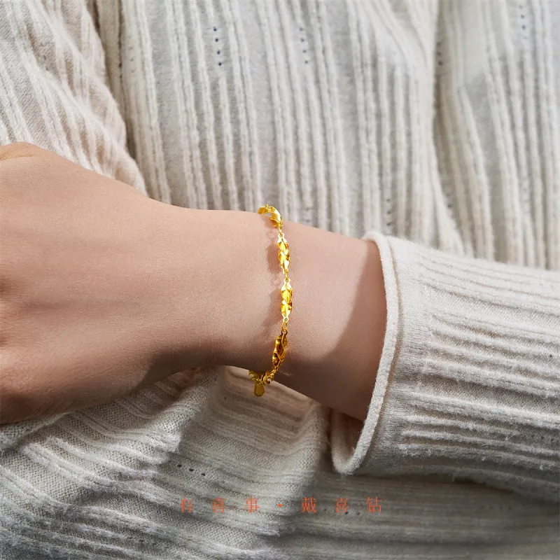 SEAZA S925 Silver Bracelets Women's Yellow-5
