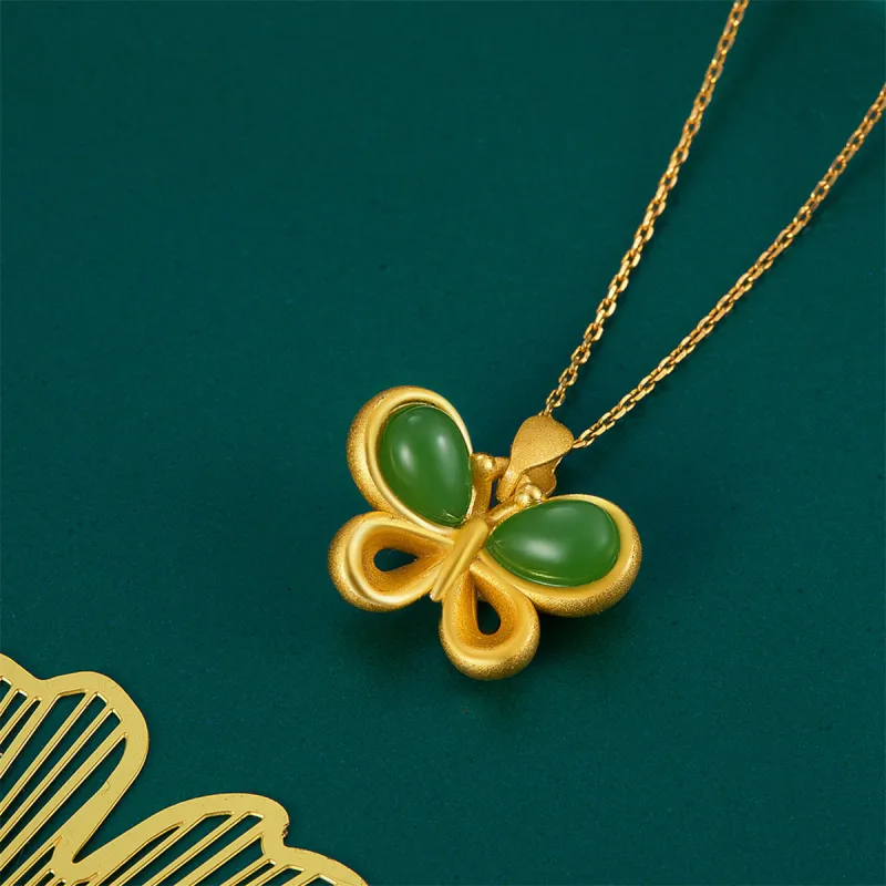 SEAZA Chalcedony Jade Pendants Women's-3