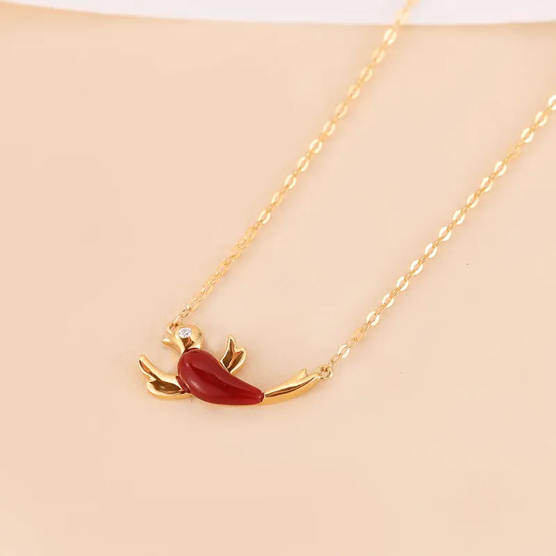 SEAZA Agate Pendant Necklace Women's-4