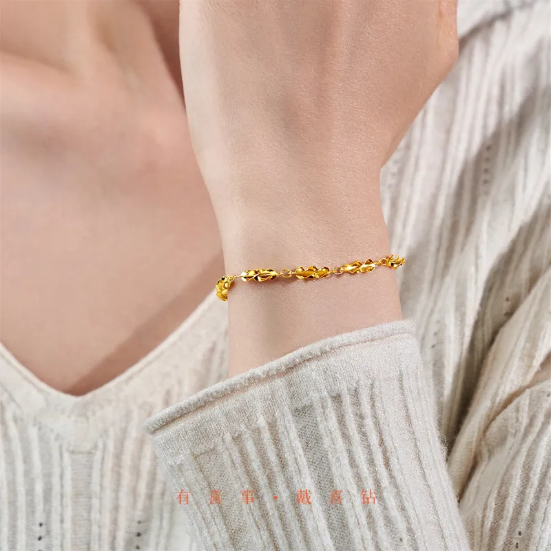 SEAZA S925 Silver Bracelets Women's Yellow-4