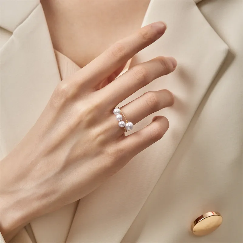SEAZA Saltwater Pearl Rings Women's-2