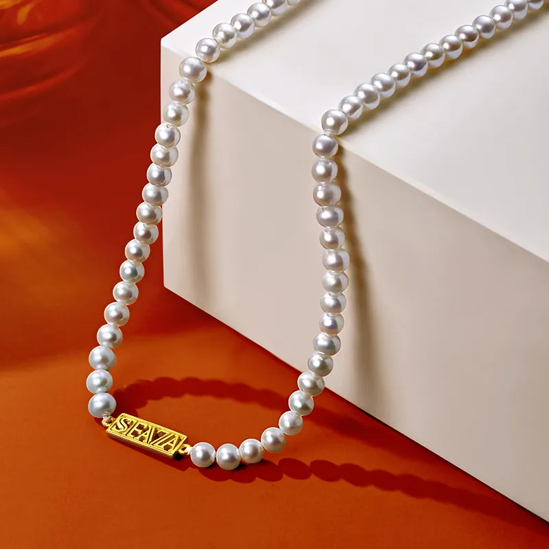 SEAZA Freshwater Pearl Necklaces Women's-4