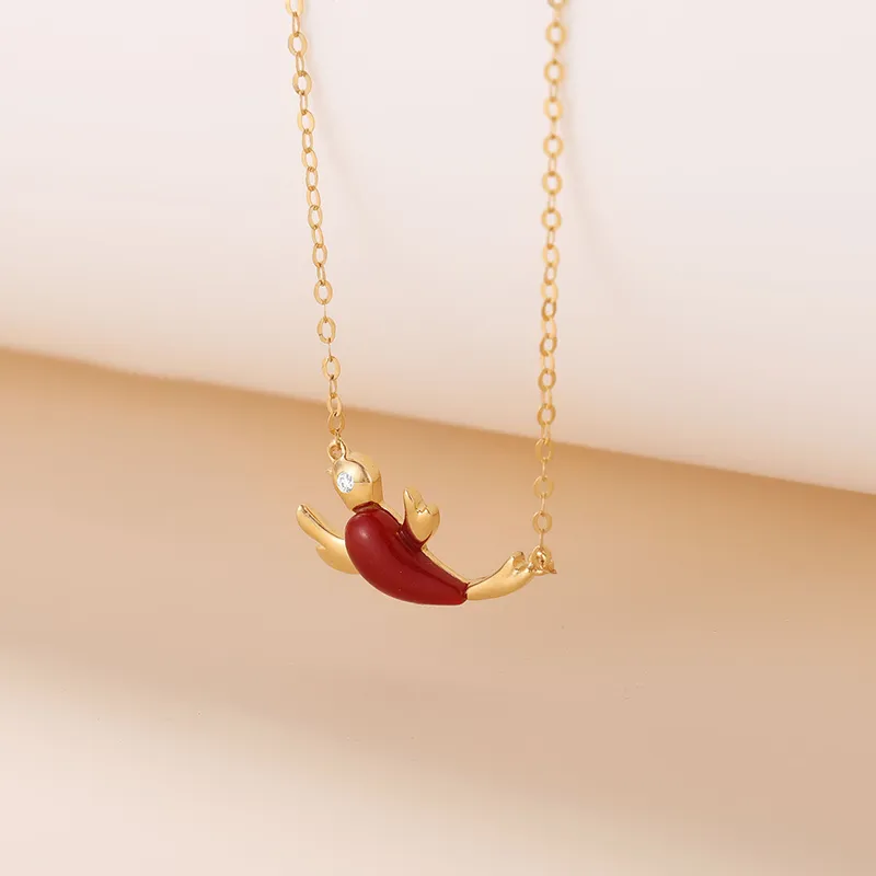 SEAZA Agate Pendant Necklace Women's-3