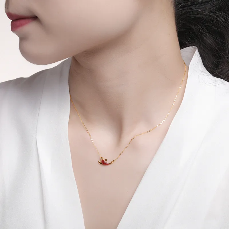 SEAZA Agate Pendant Necklace Women's-1