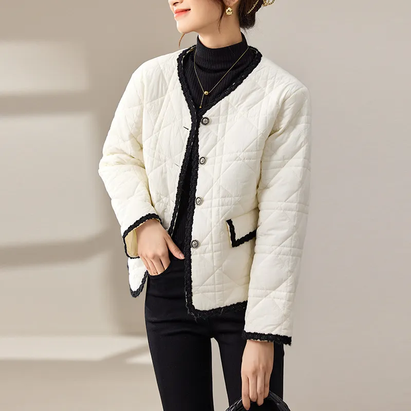 FANQIN Puffer Jacket Women's Ecru-4