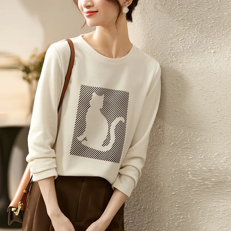 FANQIN T-Shirts Women's Apricot-6