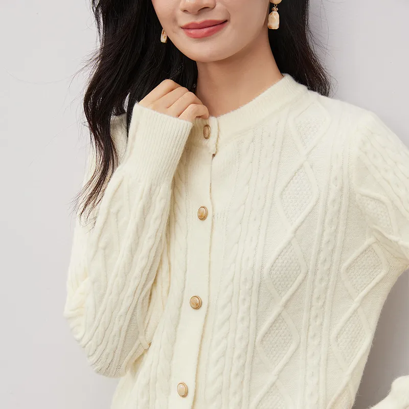 FANQIN Knitwear Women's Ecru-2