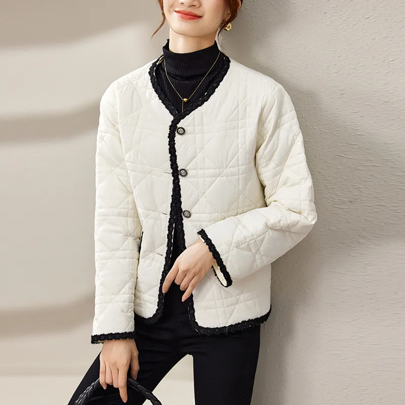 FANQIN Puffer Jacket Women's Ecru-2