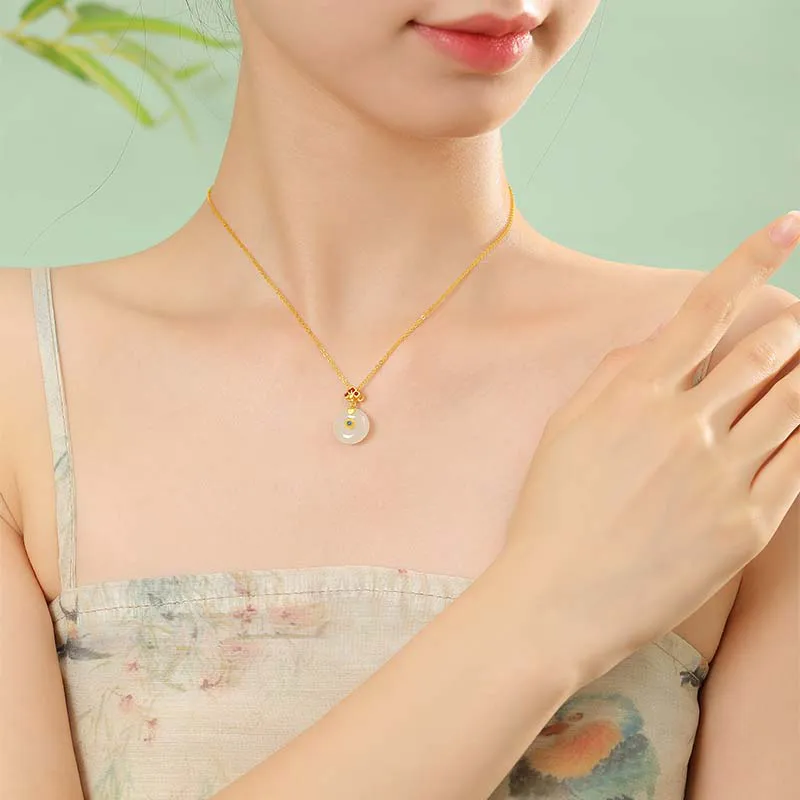 VANA Hetian Jade Necklaces White Jade Women's-2