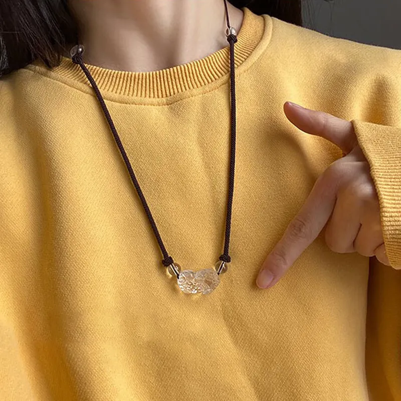 VANA Chalcedony Jade Necklaces Unisex-1