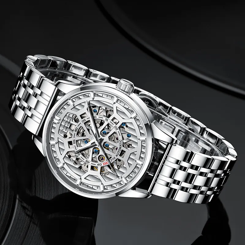 GUANQIN GJ16420 Automatic Mechanical Movement Watch Men's Watches White Dial-5