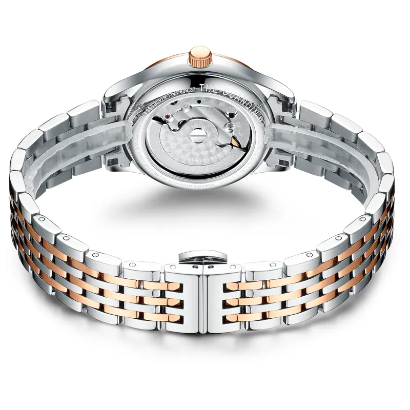 GUANQIN GJ16236 Automatic Mechanical Movement Stainless Steel Watchband Watch Women's Watch White Dial-20