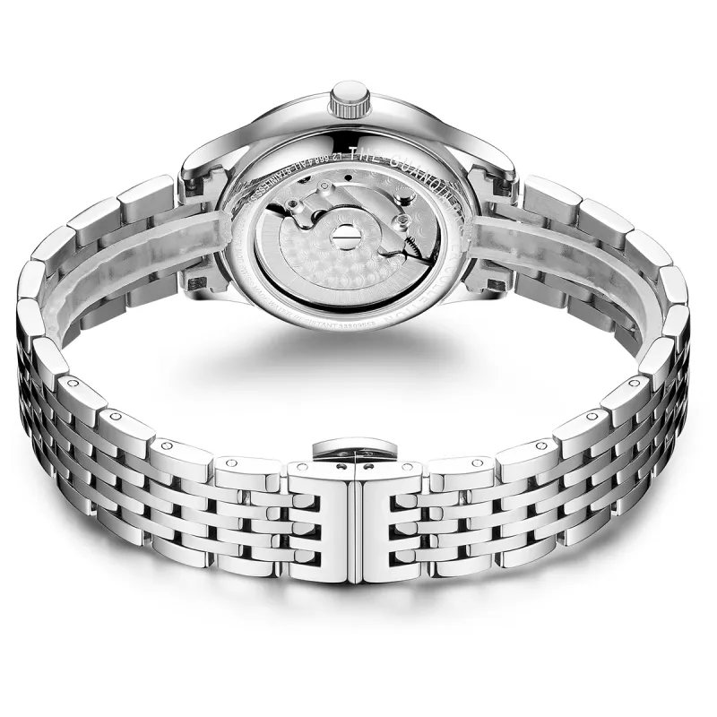 GUANQIN GJ16236 Automatic Mechanical Movement Stainless Steel Watchband Watch Women's Watch White Dial-6