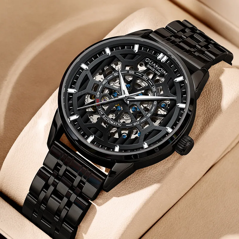 GUANQIN GJ16420 Automatic Mechanical Movement Watch Men's Watches White Dial-20