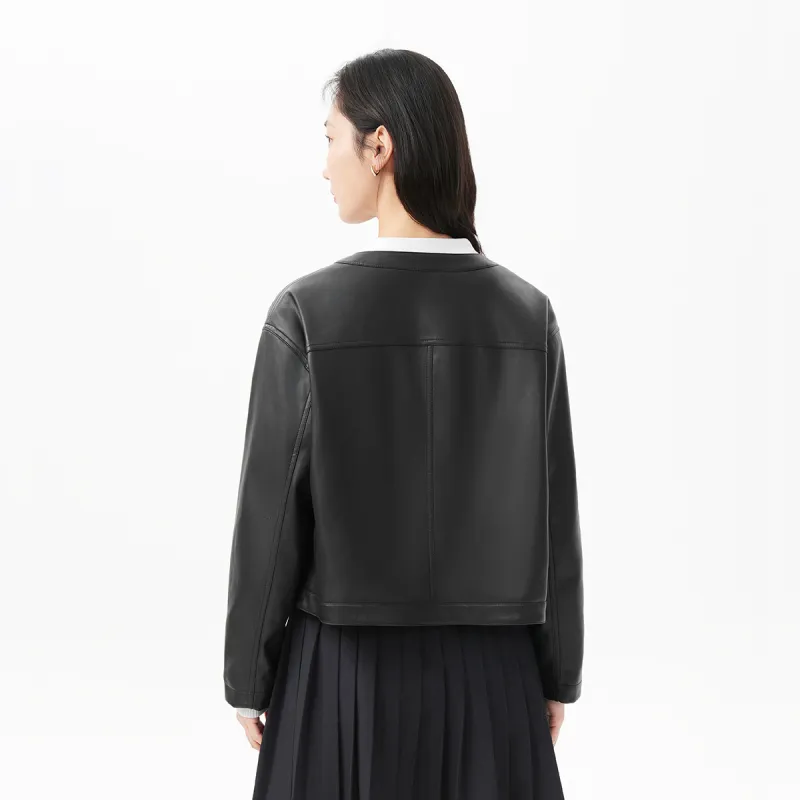 Hotwind Cropped Coat Women's Black-3