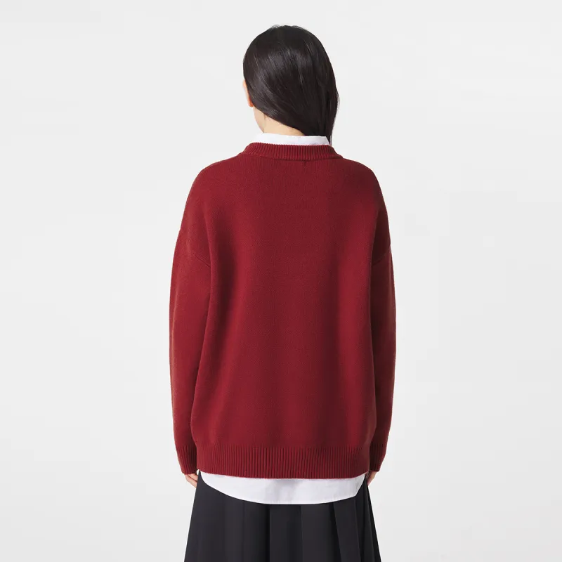 Hotwind Sweaters Women's 05 Red-3