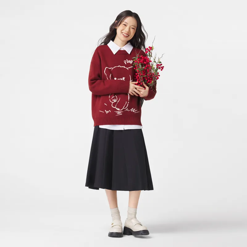 Hotwind Sweaters Women's 05 Red-4